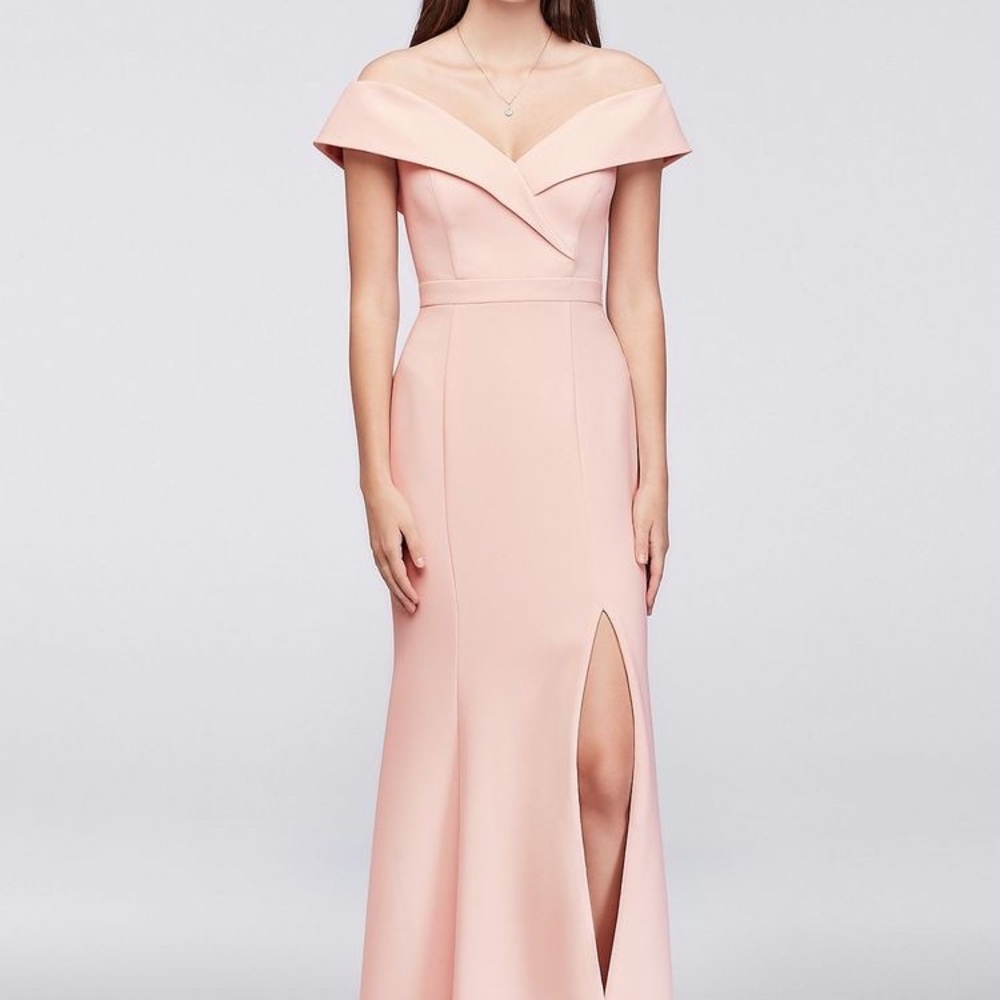 Xscape Off the shoulder Crepe Dress